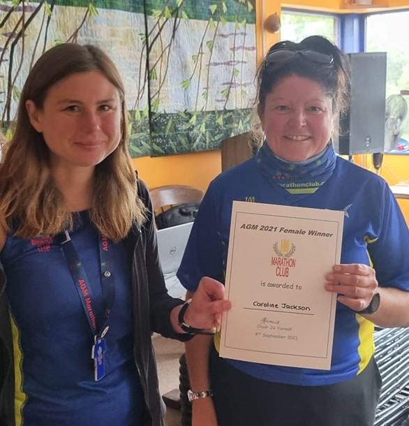 Caroline Jackson with certificate 